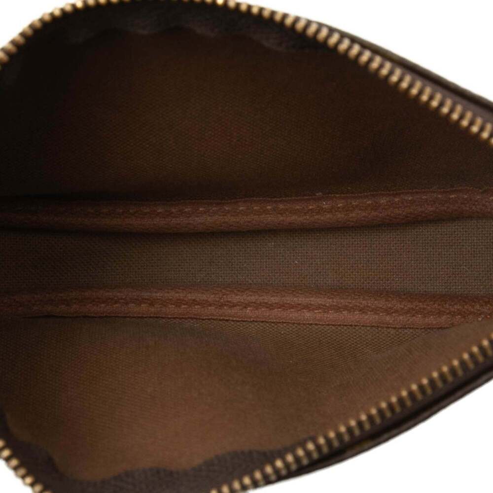 LOUIS VUITTON Brown Monogram Leather Pochette Pouch - Picture 4 of 7